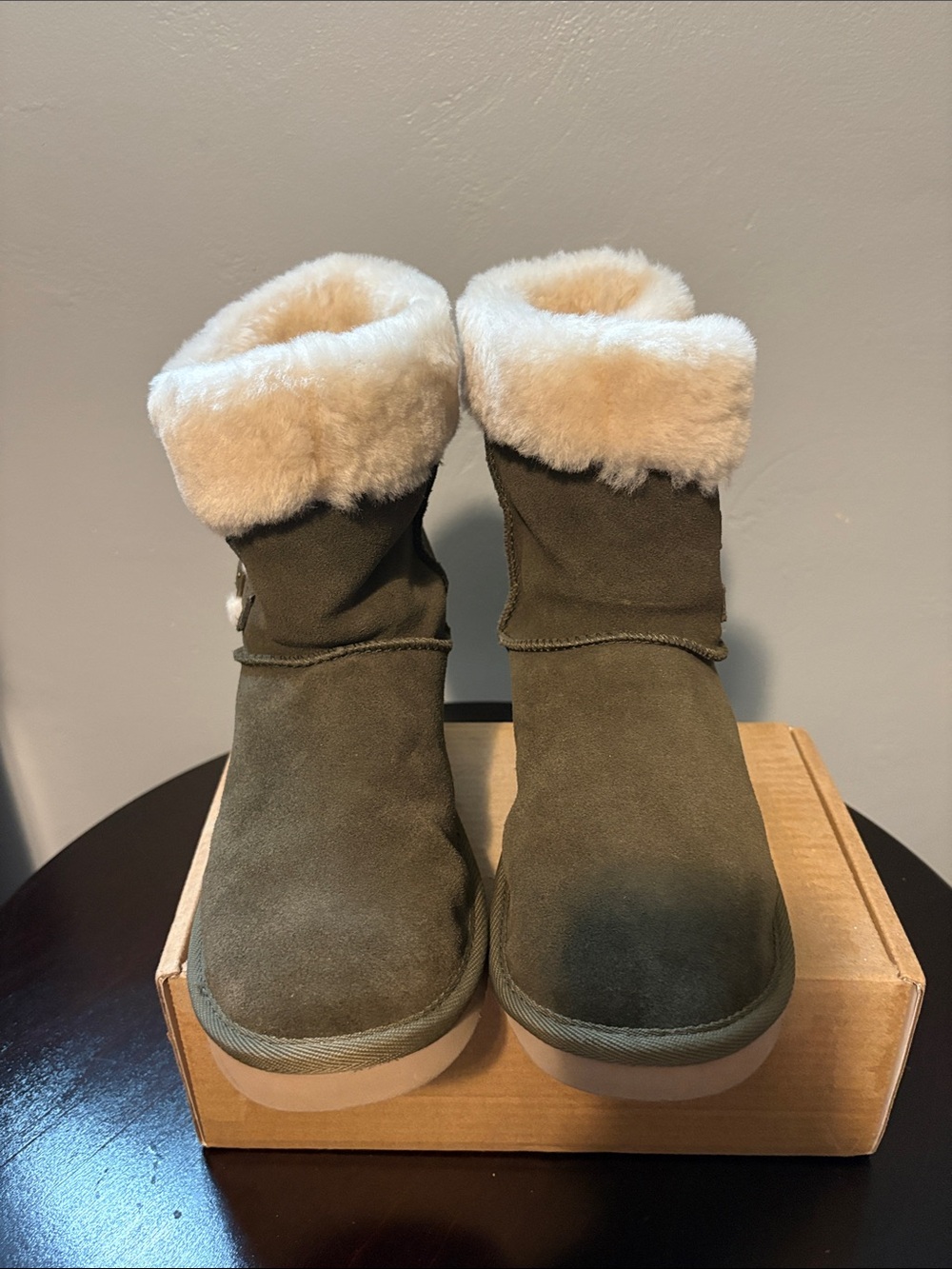 Koolaburra by UGG - Olive Suede Boots - Size 8